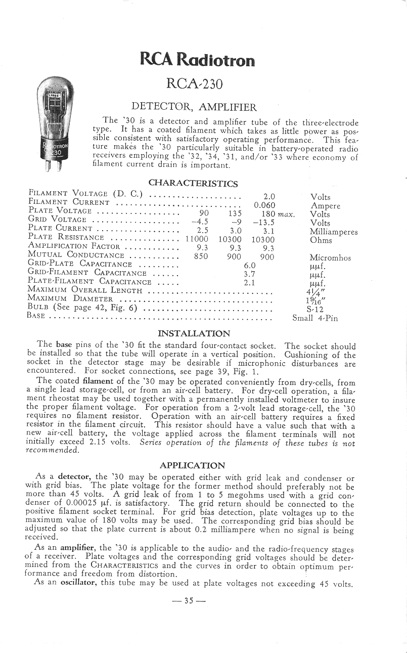 RCA R-10 Receiving Tubes Manual